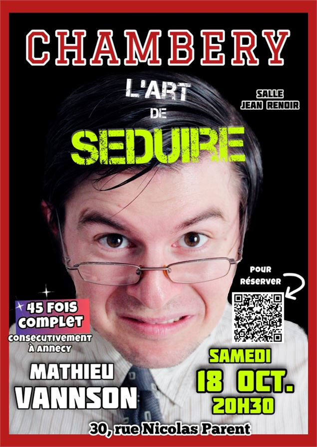Soirée Humour : l’art de séduire_Chambéry - Chambéry Comedy Festival