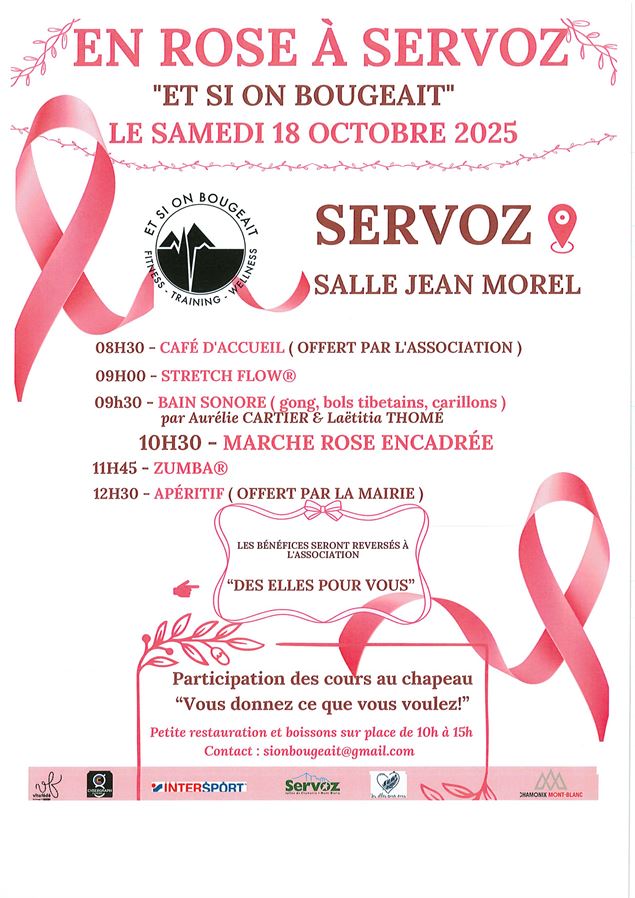 Octobre Rose : En Rose à Servoz_Servoz