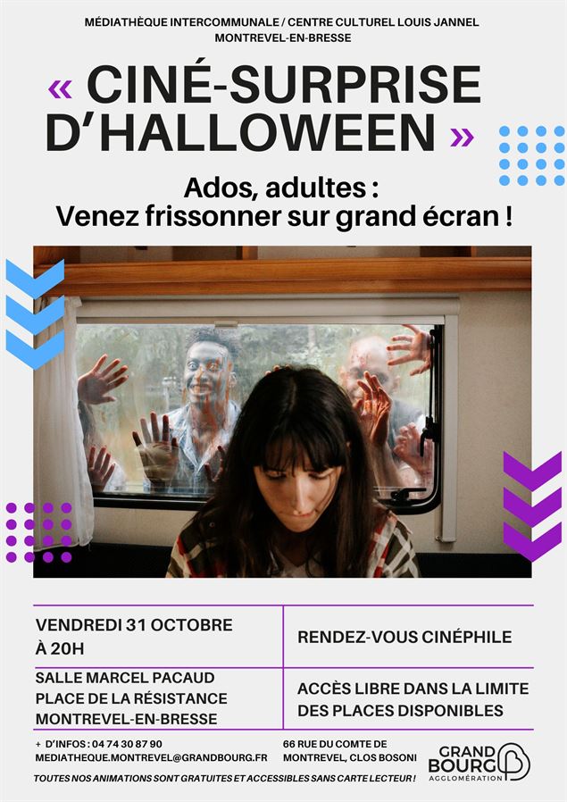 Affiche ciné-surprise d'Halloween - cottonbro