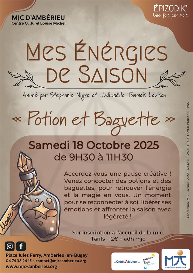 Mes énergies de saison « potion et baguette» - Unsplash