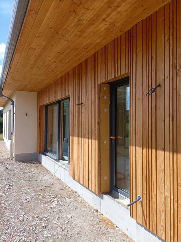 HABITER BOIS - Visite d'une maison passive en cours de construction - Bresse Bâti Confort