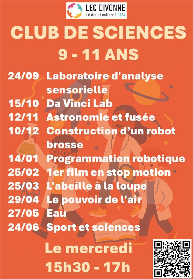 Club de science pour enfants (9-10 ans) - Association Loisirs et Culture