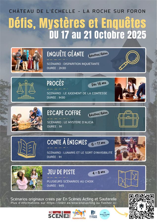 Défis, mystères et enquêtes - En Scènes Acting