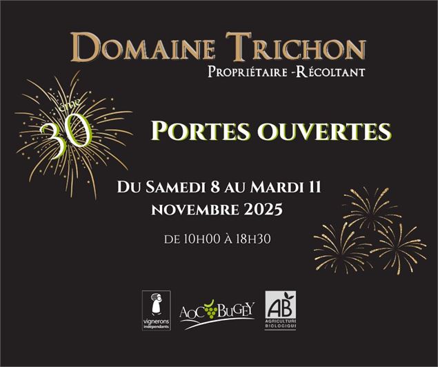 Portes ouvertes du Domaine Trichon, 30e anniversaire - Vincent Maistre Bazin / Plaine de l'Ain Touri