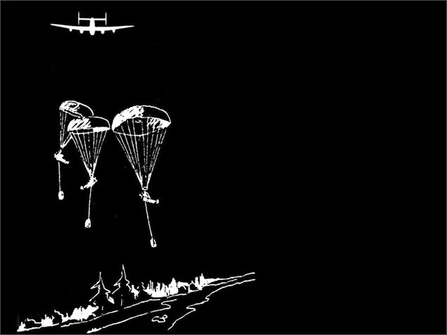 Images de parachutages - Coll. J.-L. Perquin / droits réservés