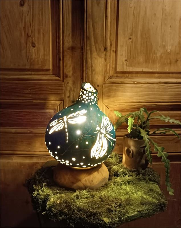 lampe en cucurbitacée