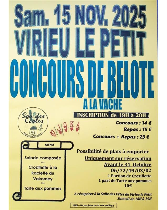 Concours de belote à la vache à Virieu le Petit_Arvière-en-Valromey - Pixabay