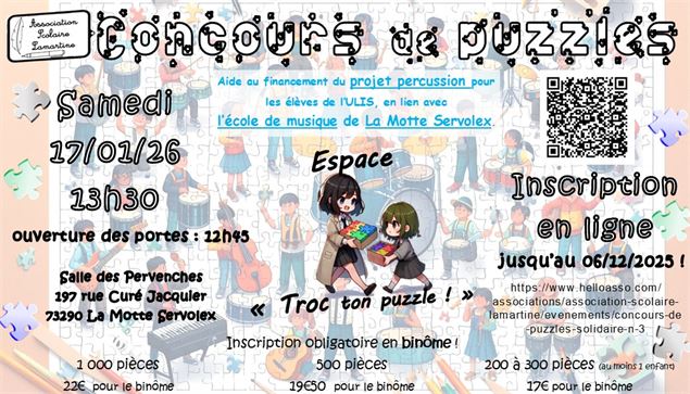 3ème concours solidaire de puzzles - congerdesign Pixabay