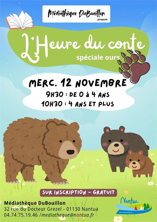 Affiche animation - Médiathèque DuBouillon