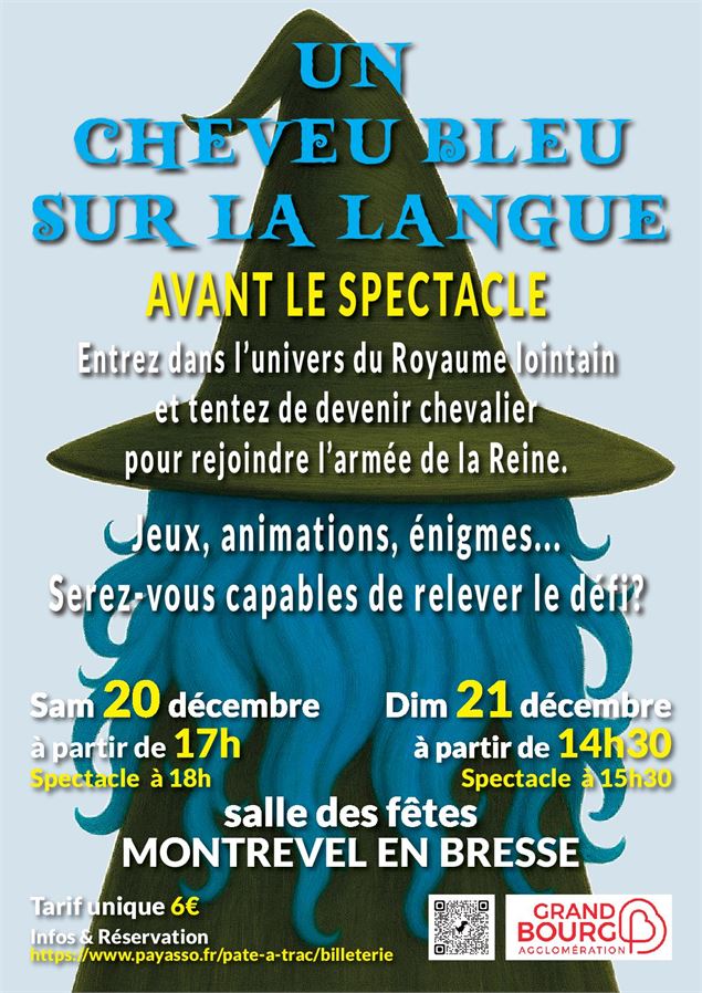 Un cheveu bleu sur la langue - Cie Pâte à Trac