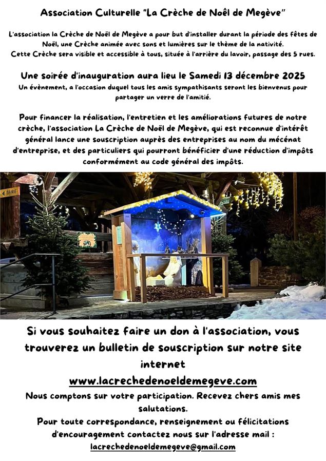 LA CRECHE DE NOEL DE MEGEVE_Megève