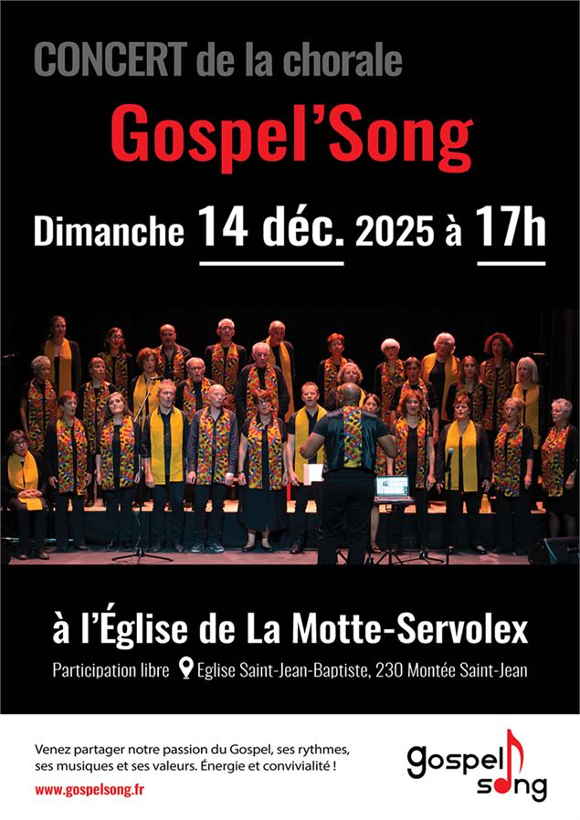 Affiche concert - Chorale Gospel'Song