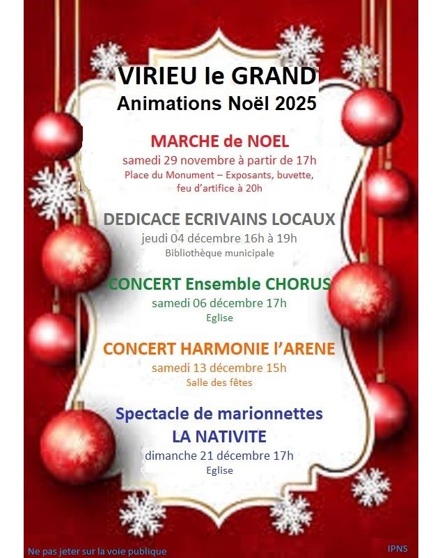 Marché de Noël de Virieu-le-Grand_Virieu-le-Grand - Mairie de Virieu le Grand