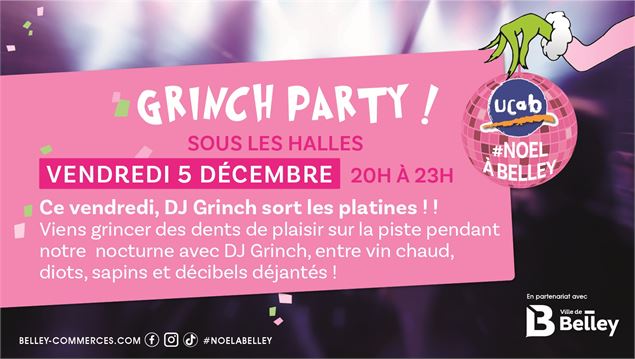 Grinch Party sous les Halles à Belley_Belley - UCAB