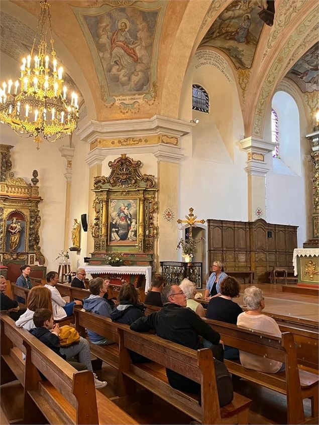 Visite de l'église avec Claire Tronchet - © Jean-Marc BAREY