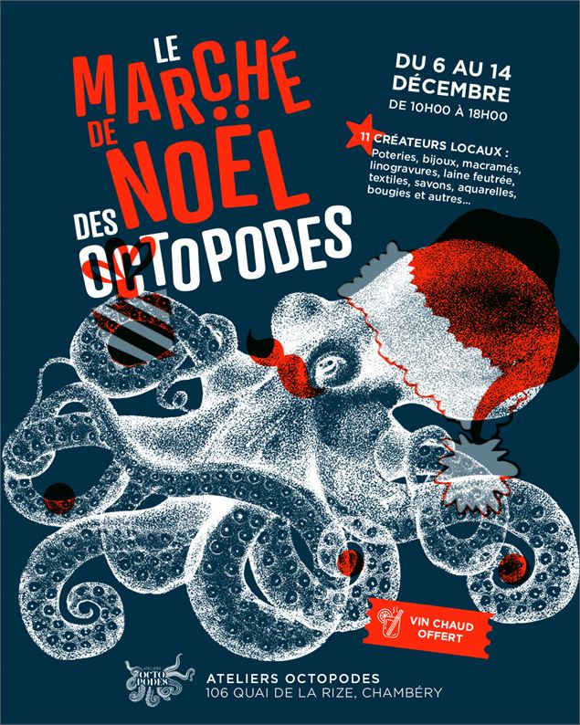Affiche du Marché de Noël Artisanal - Zoé Massot