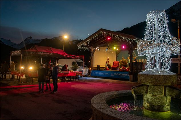 Pot d'accueil hivernal aux Contamines