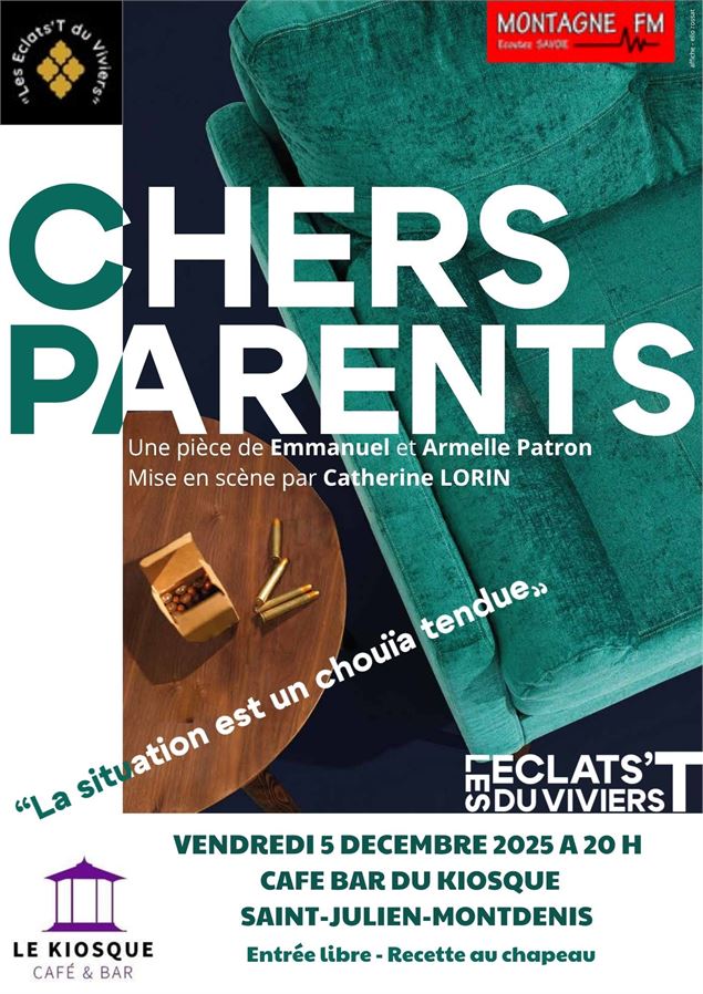 Affiche spectacle Chers Parents - Cie Les Eclats du Vivier