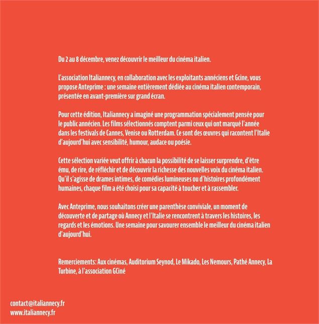Anteprime_Annecy - Association Italiannecy