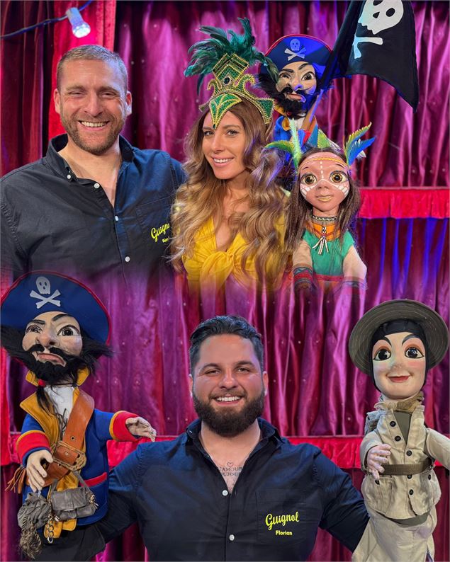 Marionnettes : Guignol Rhône Alpes et Rio le majestueux perroquet - Rr guignolrhonealpes