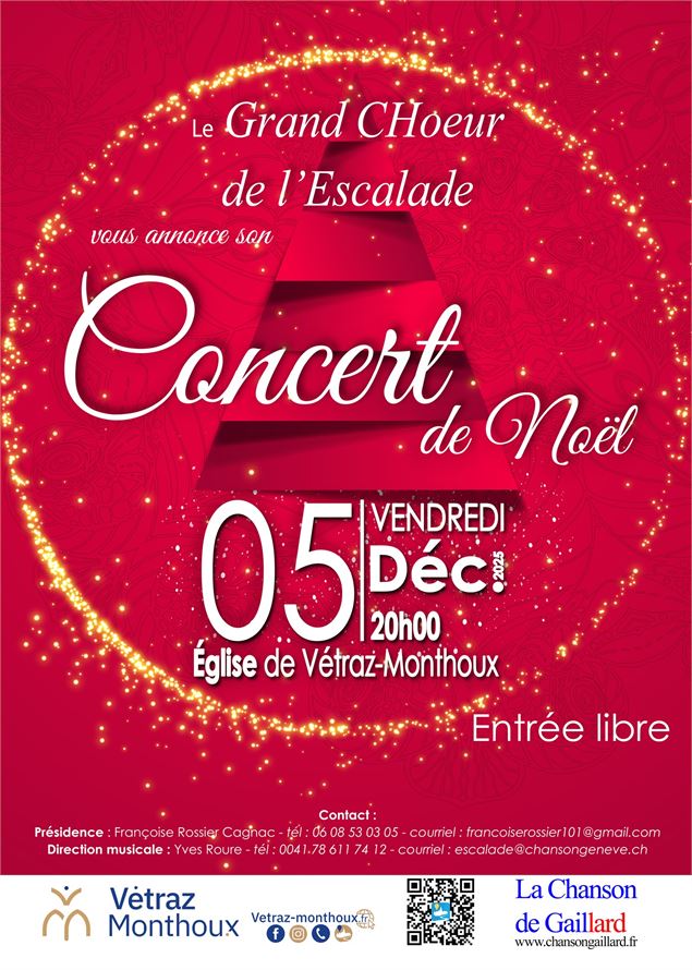 Concert de Noël 05/12/2025 - Mairie de Vétraz-Monthoux