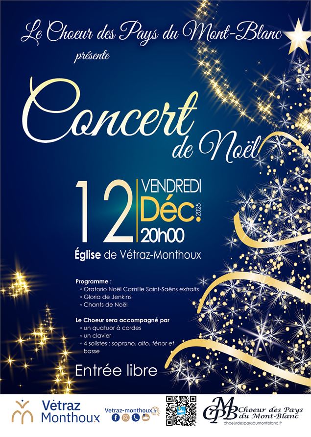 Concert de Noël 12/12/2025 - Mairie de Vétraz-Monthoux
