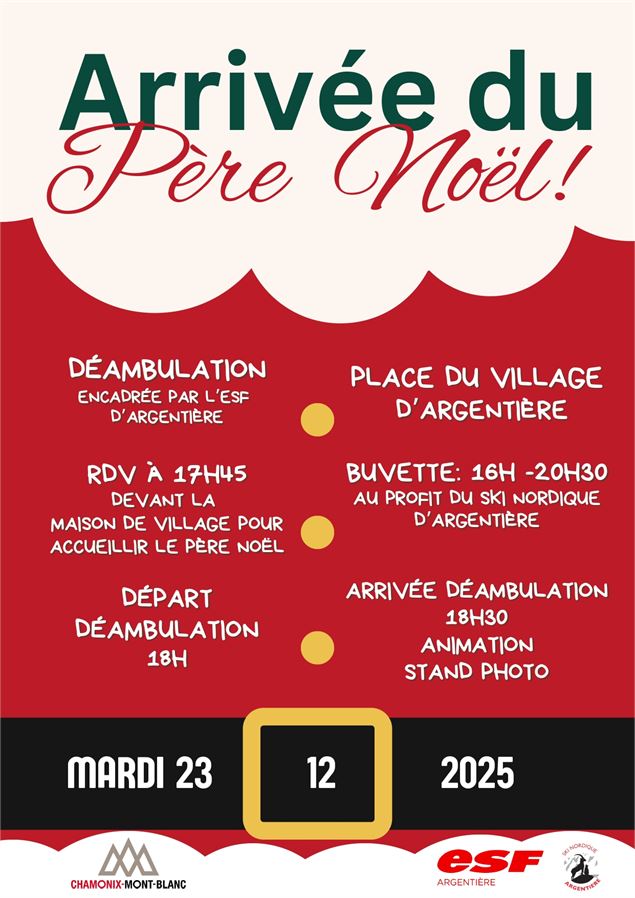 Arrivée du Père Noël_Argentière