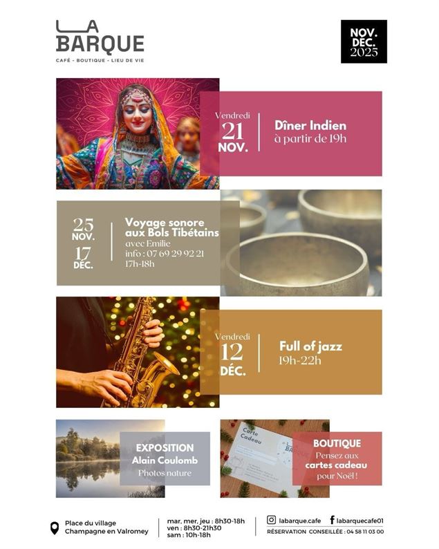 Concert Full of jazz à la Barque_Champagne-en-Valromey - La Barque