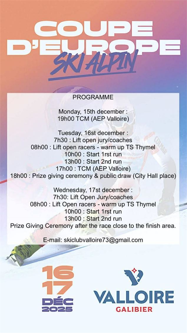 Coupe d'Europe FIS_Valloire - Marie Collomb / Valloire Tourisme