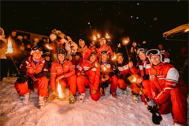 Descente aux flambeaux Lélex - Thomas Baillard