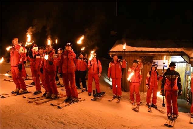 Descente aux flambeaux Lélex - Thomas Baillard