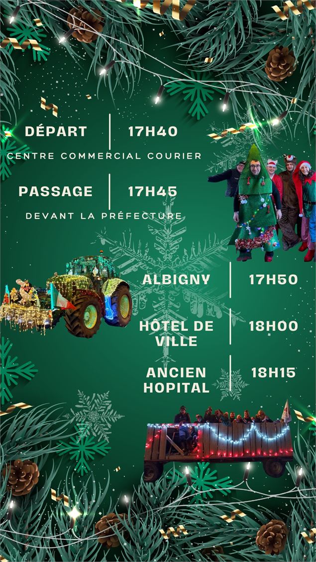 Défilé des tracteurs de Noël_Annecy - Jeunes Agriculteurs de Haute-Savoie