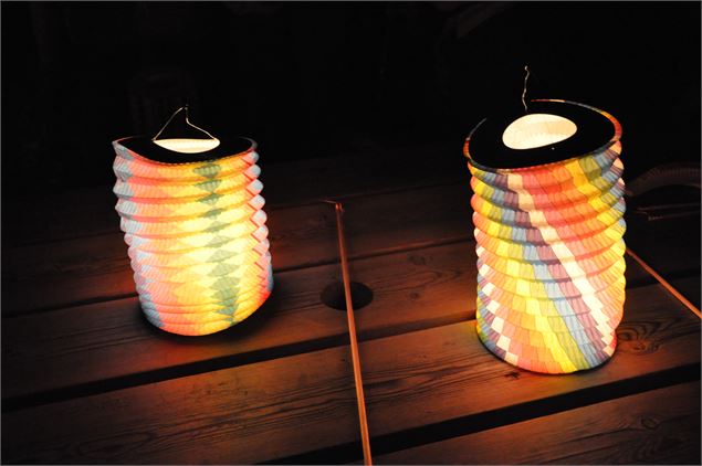 Balade contée aux lampions - 2 lampions - OTICoeurdemaurienne