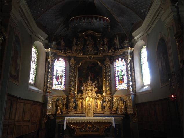 Hauteluce, église baroque renovée - D. Dereani/fondation Facim