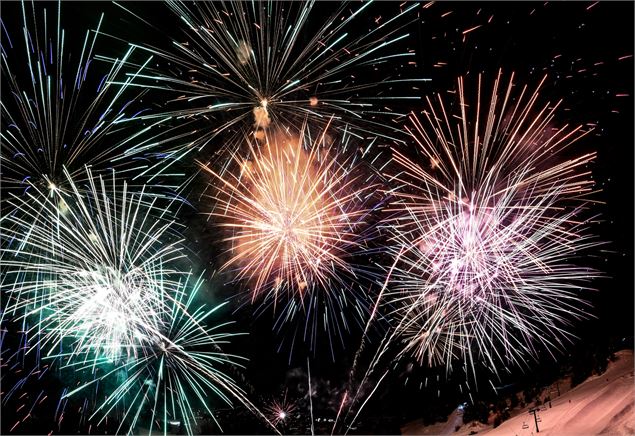 Feu d'artifices de Noël - La Magie de Noël à la Plagne