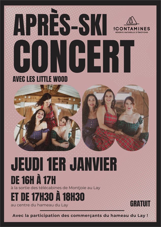 Concert après-ski au Lay : Little Wood_Les Contamines-Montjoie