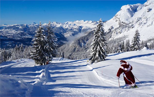 Le Père Noël sur les skis - Atelier Melicope