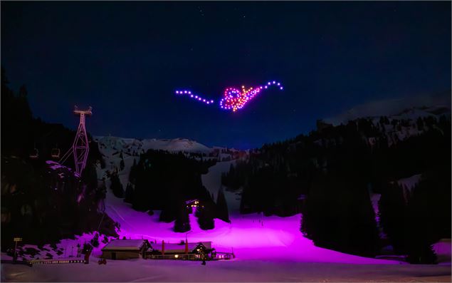 Spectacle de drones (papillon) - OT Flaine-Candice Genard