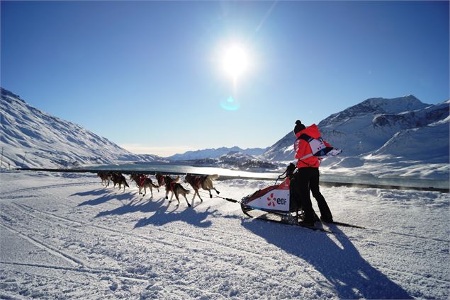 Musher au col du Mont Cenis étape 7B de la Grande Odyssée - Kciop