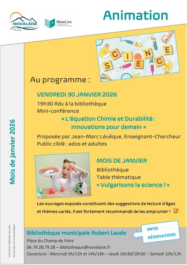 Affiche Sciences 2026 - Vitaly Gariev sur Unsplash