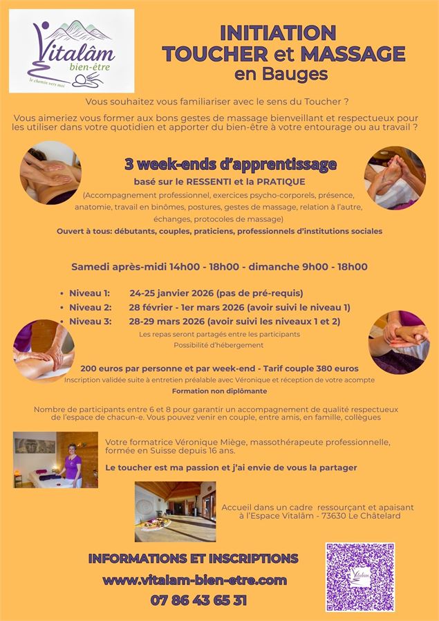 Affiche initiation toucher- massage - Vitalam-bien-etre.com/Pierre Borasci