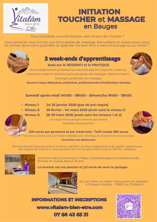 Véronique Miège - Affiche pdf - Vitalam-bien-etre.com/Pierre Borasci