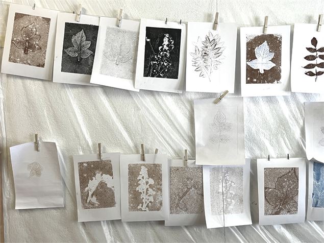 Atelier | Gravure de plantes et bois de la région