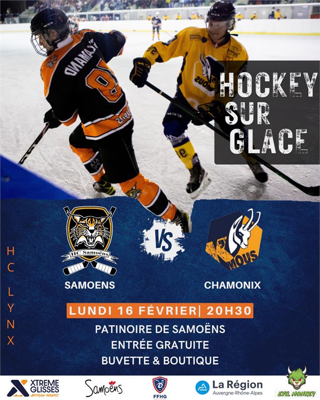 Match de Hockey : Les Lynx de Samoëns VS les K'mous de Chamonix - Pierre Jagline