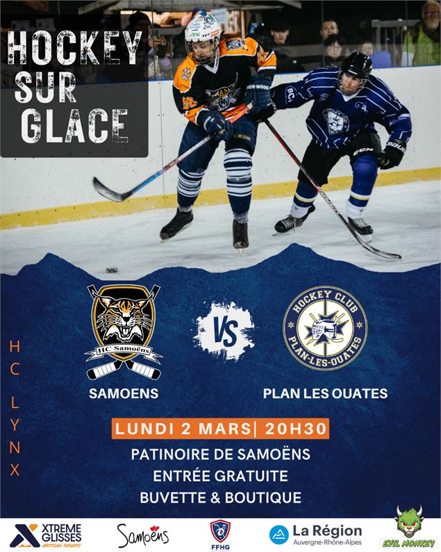 Match de hockey : Samoëns vs Plan les Ouates - Office de tourisme de Samoens