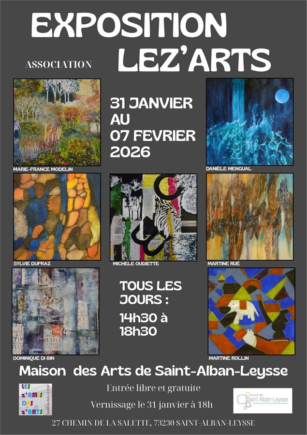 Affiche_expo_ Lez'Arts - Marie-France Modelin