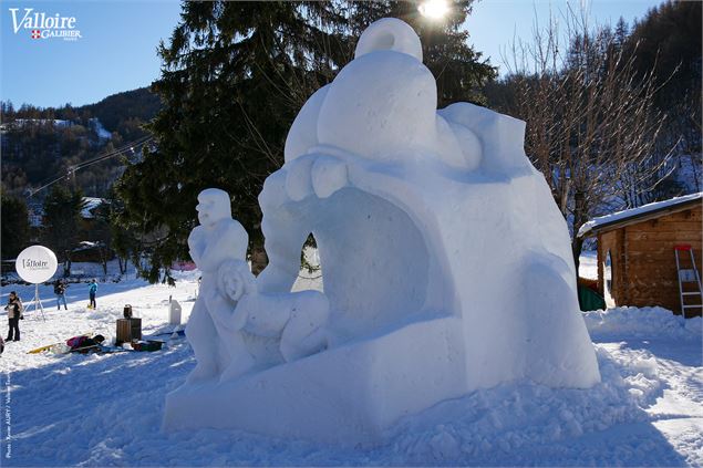 Concours international de Sculpture sur Neige_Valloire - Marie Collomb / Valloire Tourisme