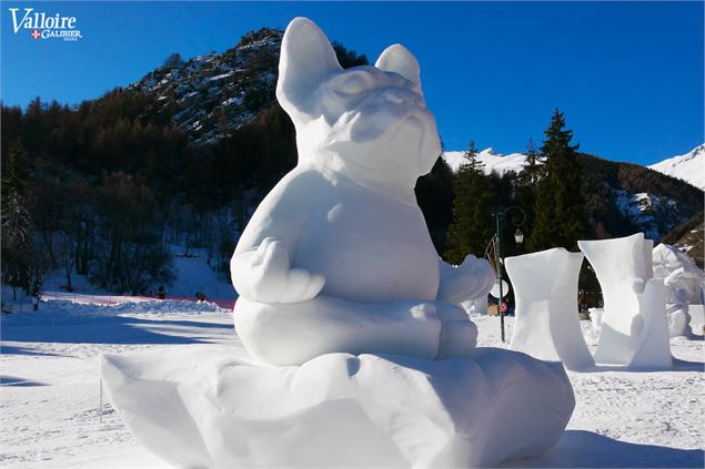 Concours international de Sculpture sur Neige_Valloire - Marie Collomb / Valloire Tourisme
