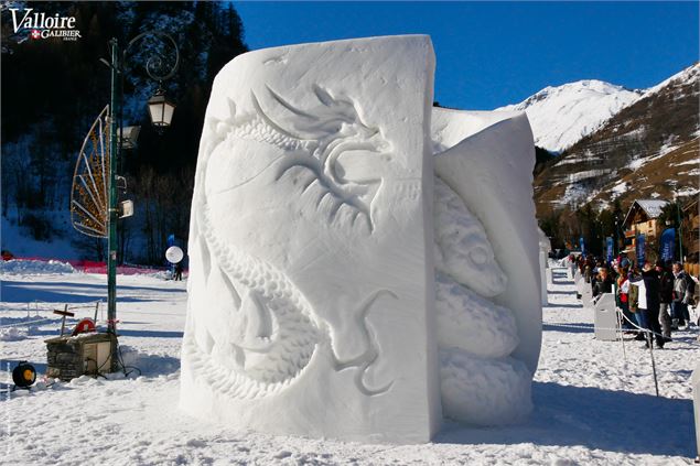Concours international de Sculpture sur Neige_Valloire - Marie Collomb / Valloire Tourisme