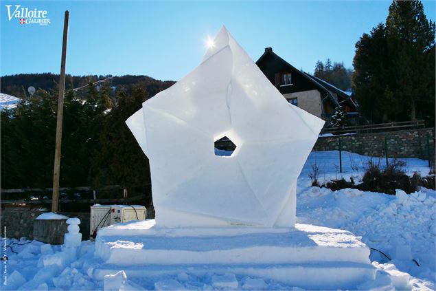 Concours international de Sculpture sur Neige_Valloire - Marie Collomb / Valloire Tourisme